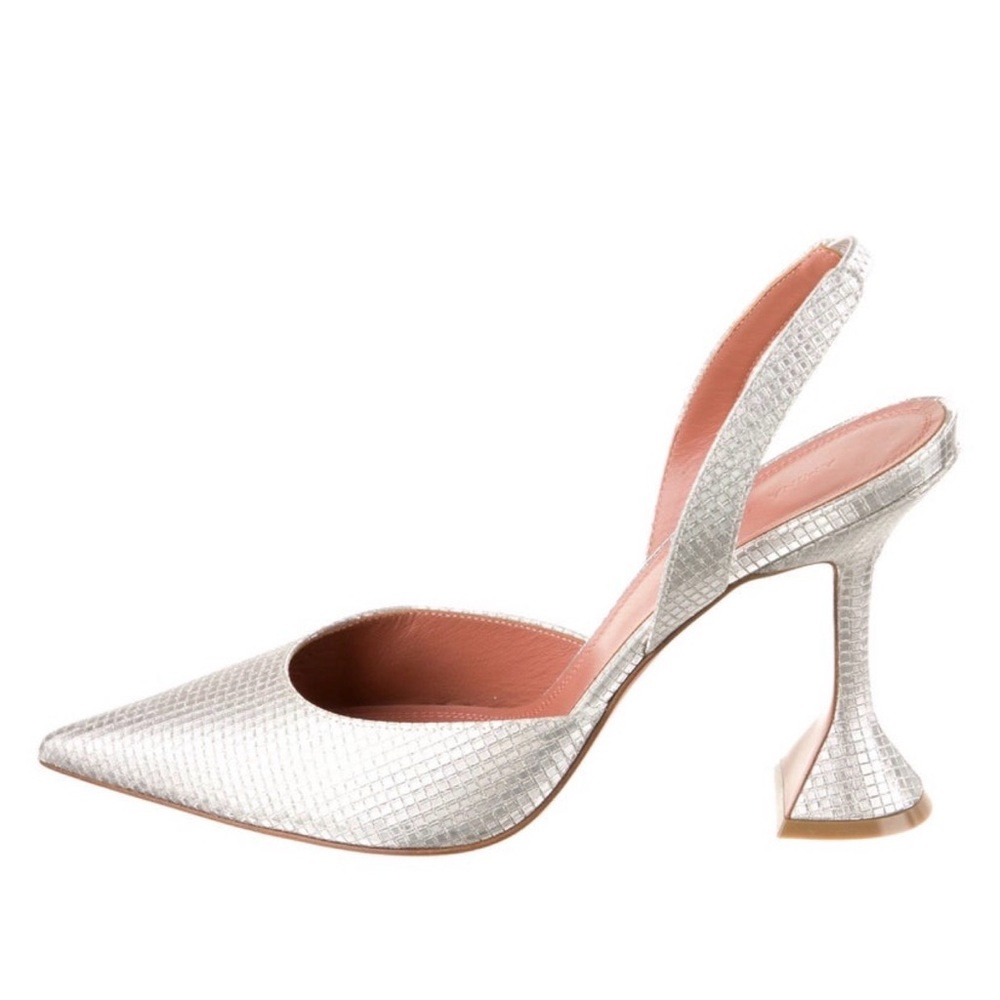 Amina Muaddi sling back pumps